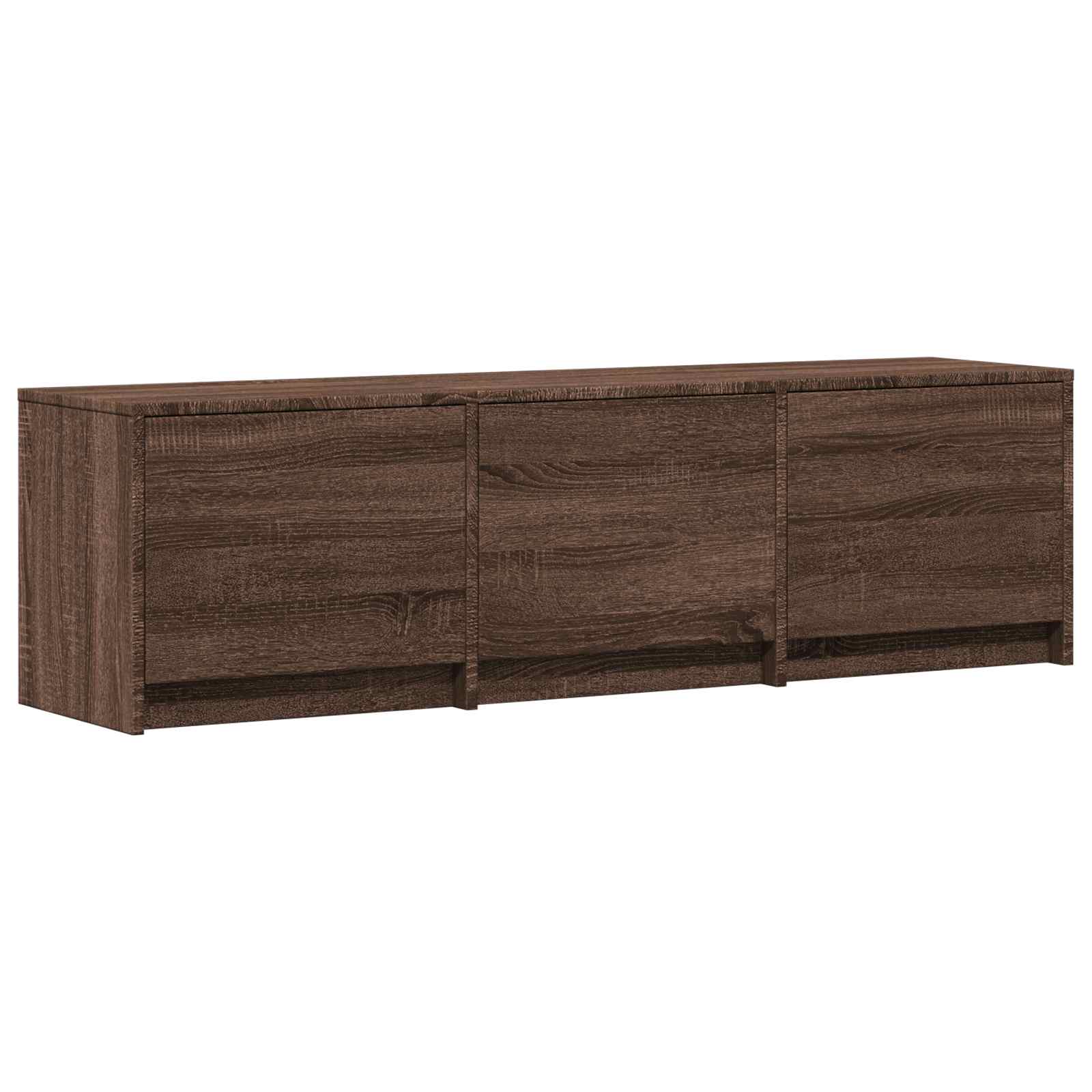 Fernsehschrank mit LED Braun Eichen-Optik 140 x 34 x 40 cm