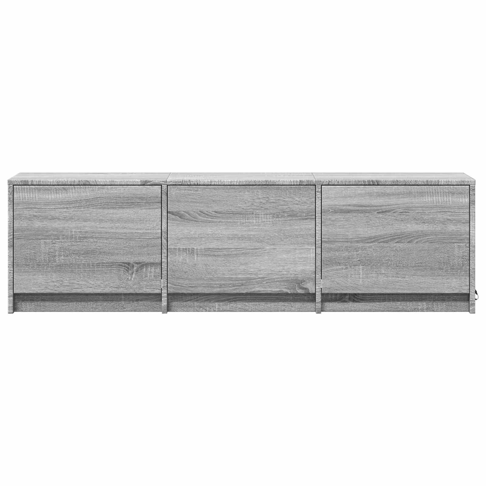 Fernsehschrank mit LED mit LED Graues Sonoma 140 x 34 x 40 cm