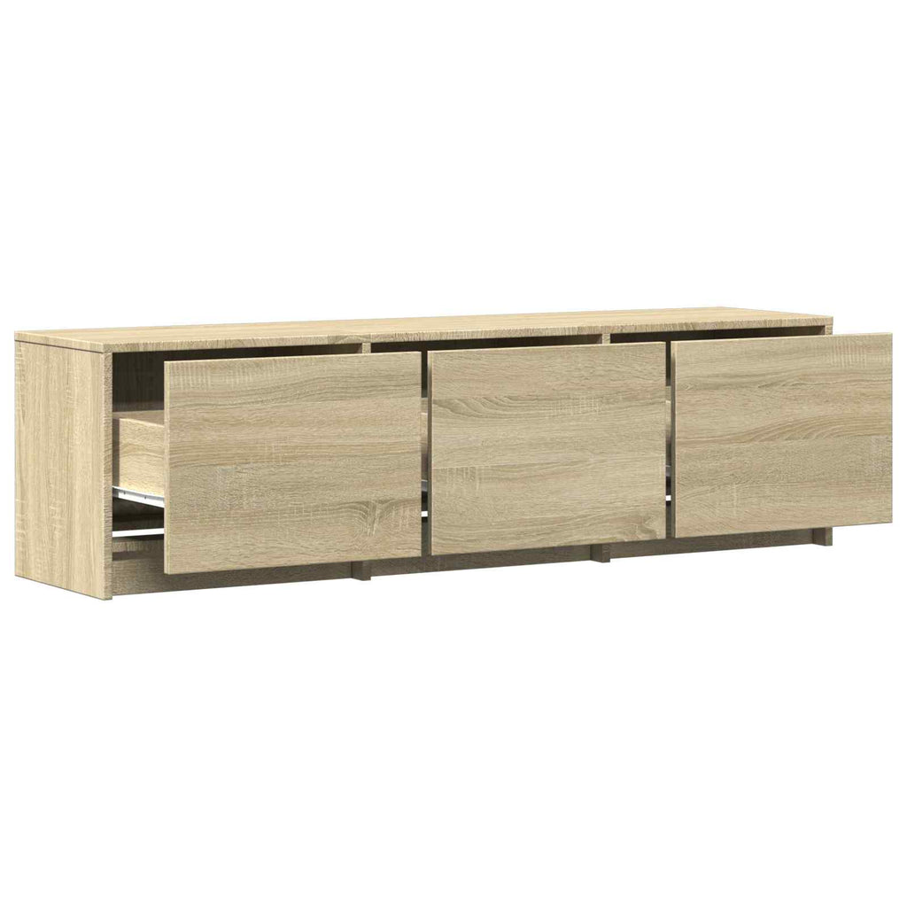 Fernsehschrank mit LED mit LED Sonoma-Eiche 140 x 34 x 40 cm