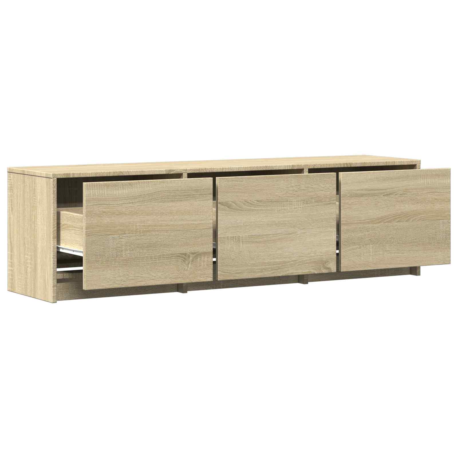 Fernsehschrank mit LED mit LED Sonoma-Eiche 140 x 34 x 40 cm