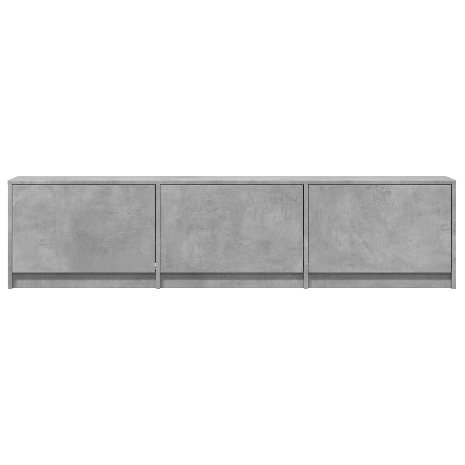 Fernsehschrank mit LED Betongrau 165 x 34 x 40 cm Holzwerkstoff