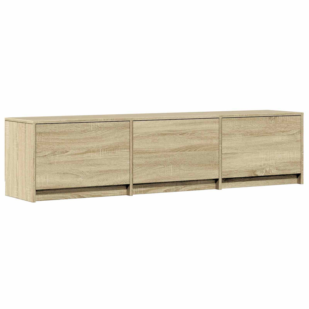 Fernsehschrank mit LED mit LED Sonoma-Eiche 165 x 34 x 40 cm