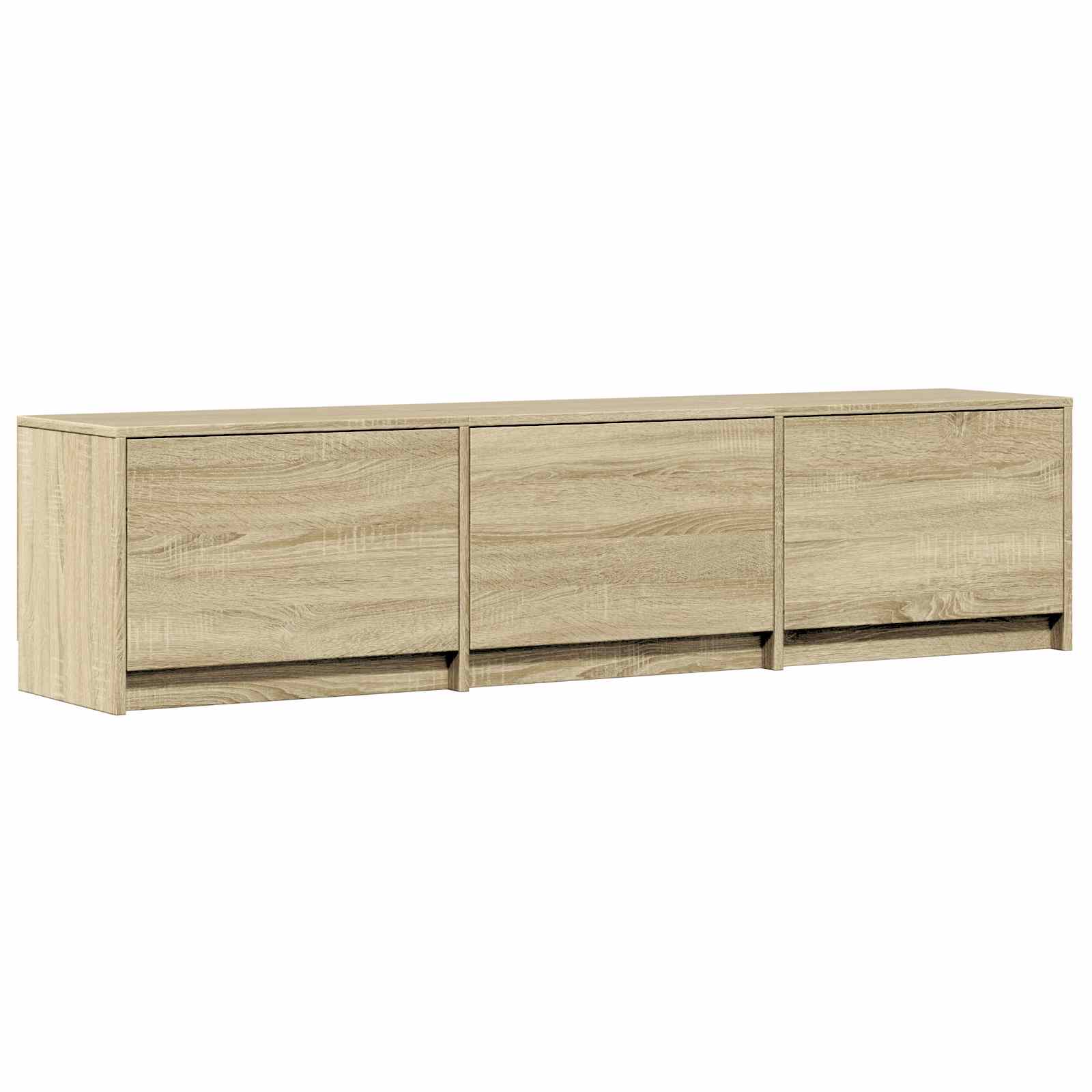 Fernsehschrank mit LED mit LED Sonoma-Eiche 165 x 34 x 40 cm