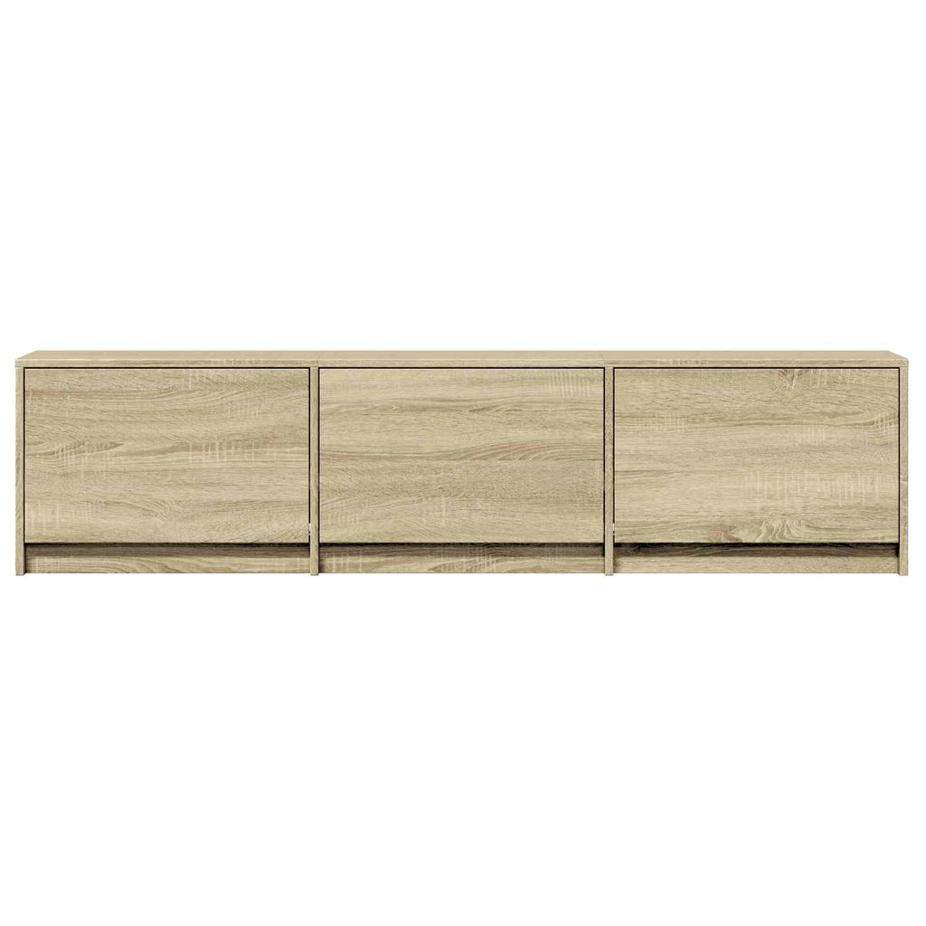 Fernsehschrank mit LED mit LED Sonoma-Eiche 165 x 34 x 40 cm
