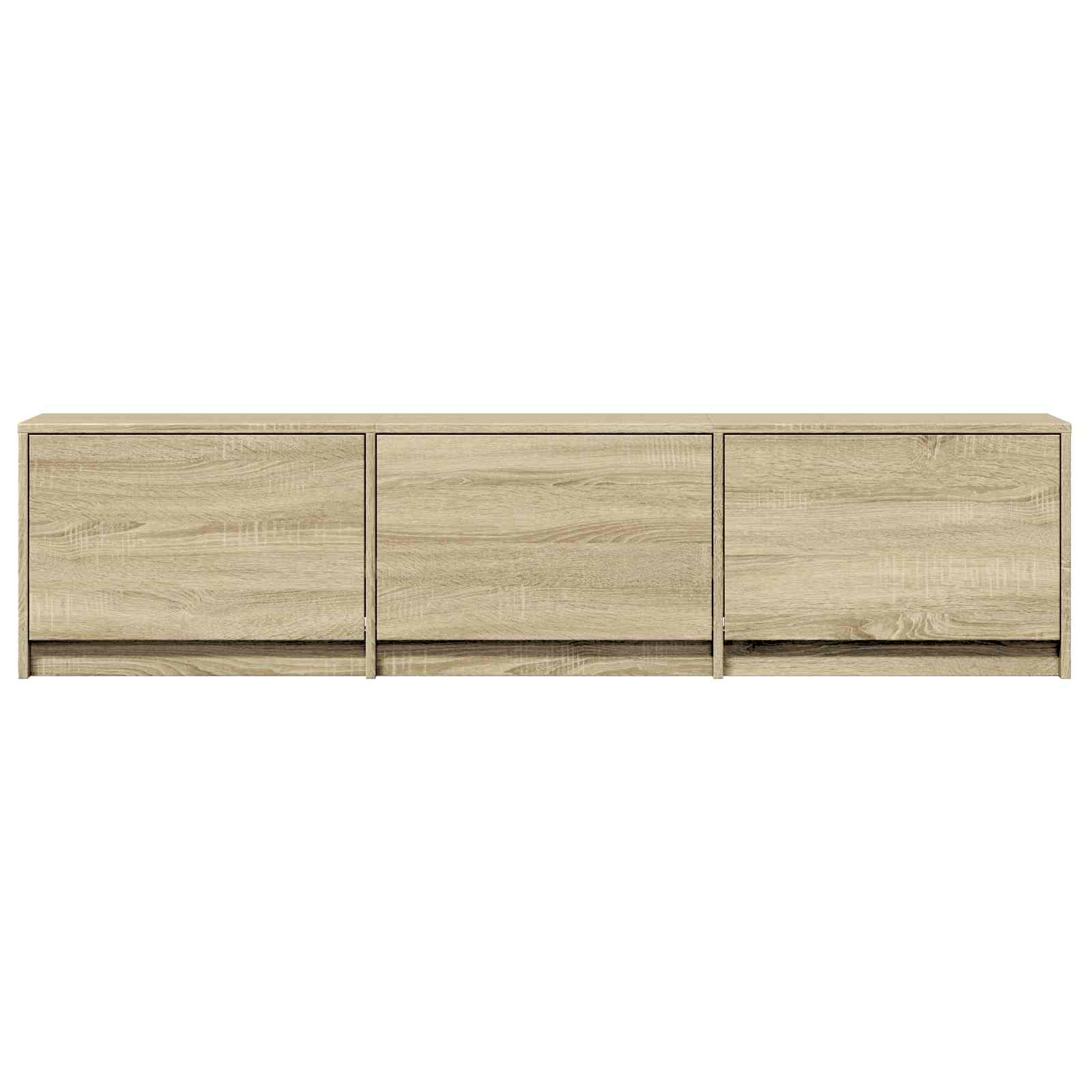 Fernsehschrank mit LED mit LED Sonoma-Eiche 165 x 34 x 40 cm