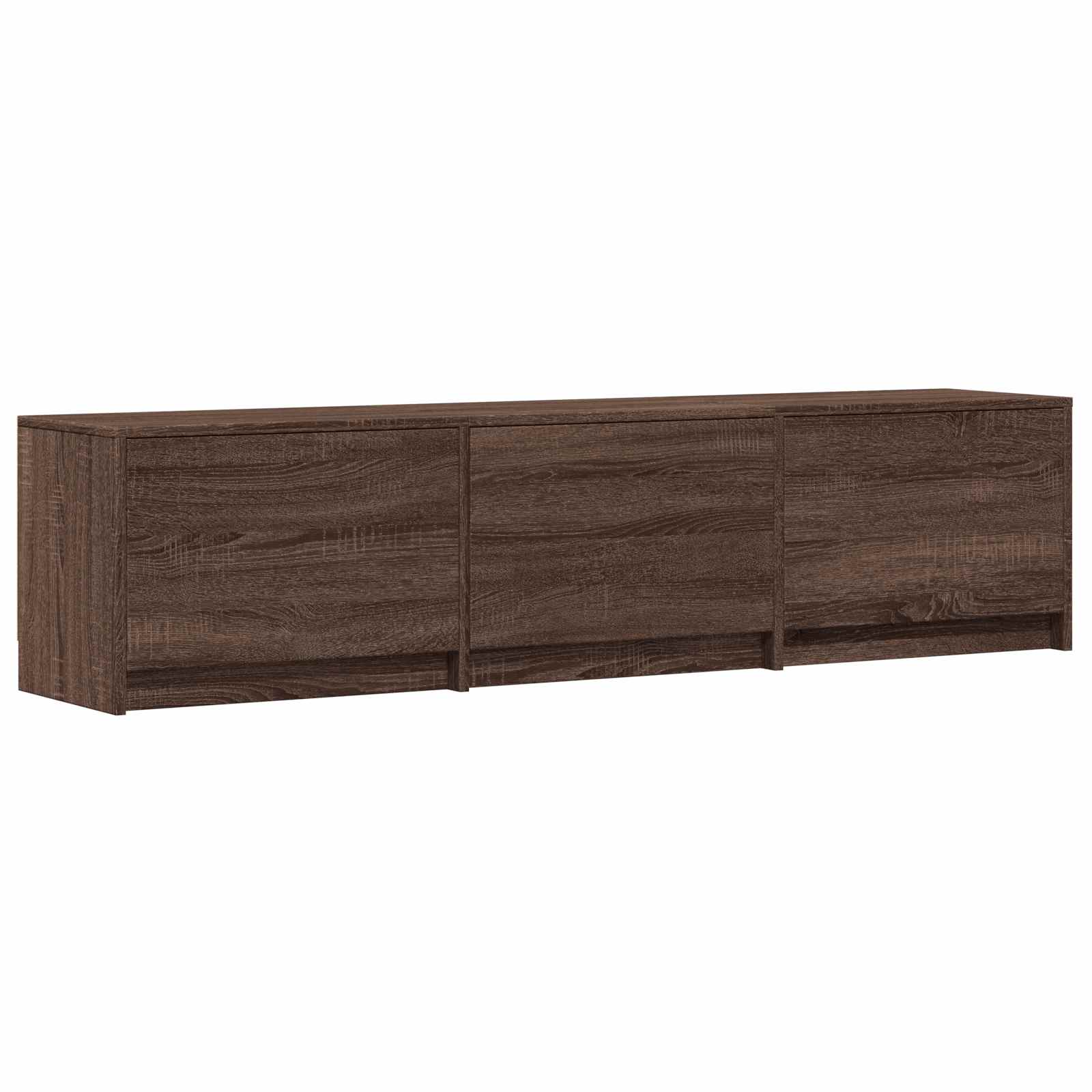Fernsehschrank mit LED Braun Eichen-Optik 165 x 34 x 40 cm