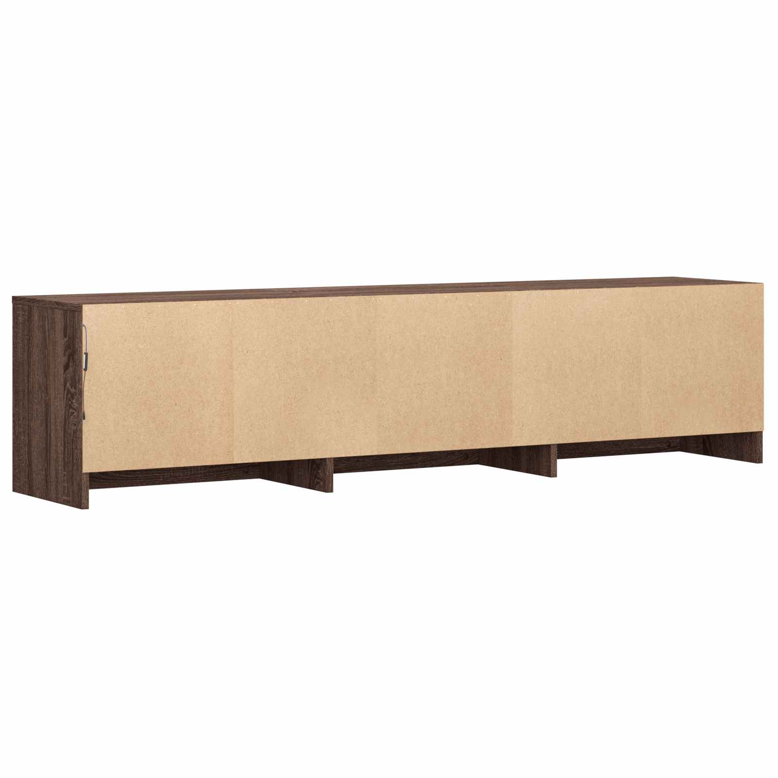 Fernsehschrank mit LED Braun Eichen-Optik 165 x 34 x 40 cm