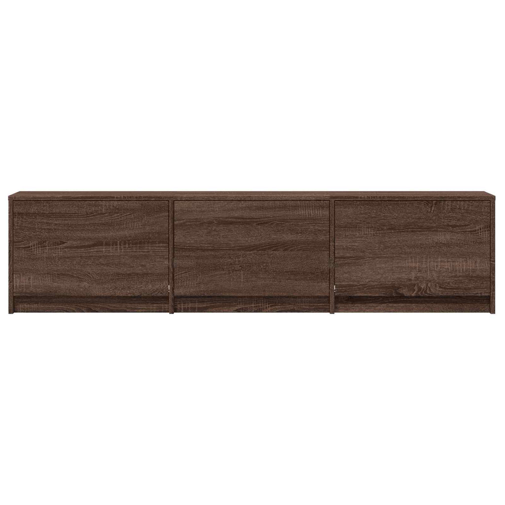 Fernsehschrank mit LED Braun Eichen-Optik 165 x 34 x 40 cm