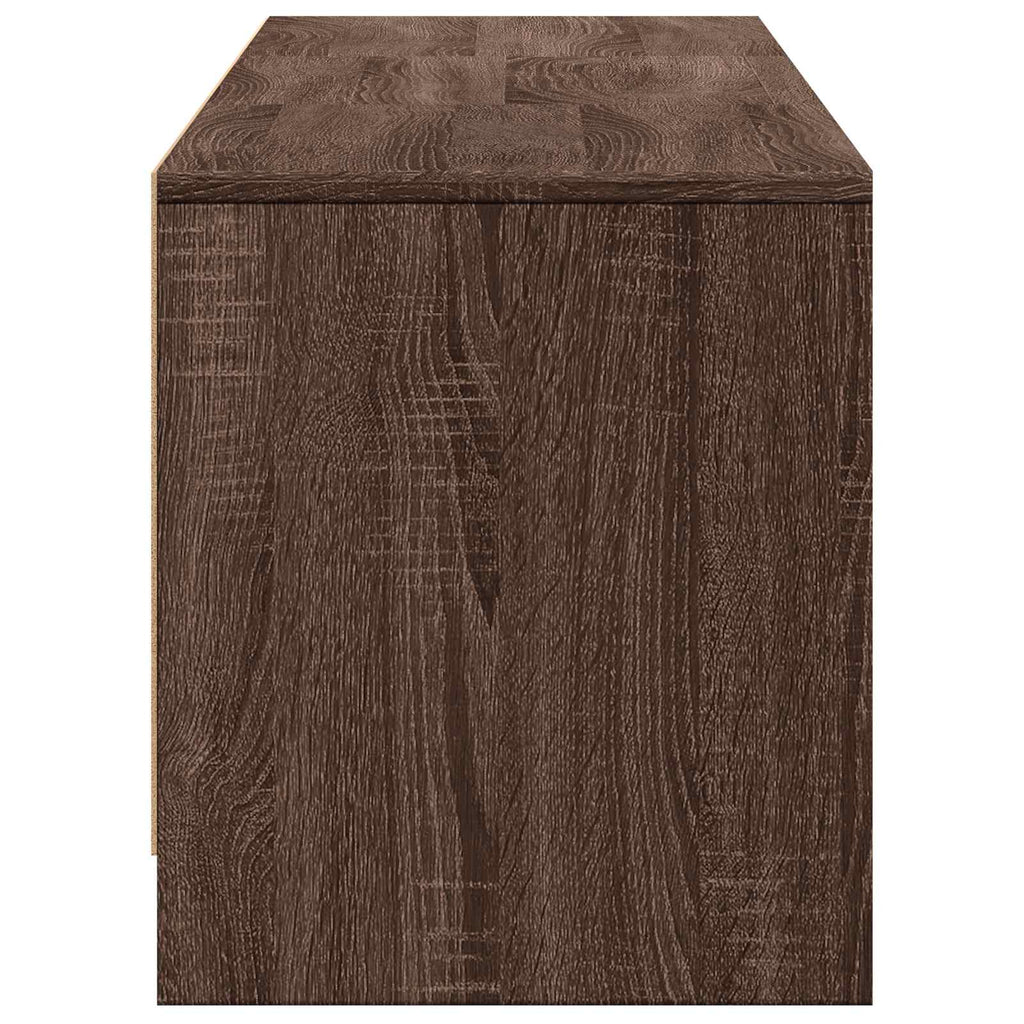 Fernsehschrank mit LED Braun Eichen-Optik 165 x 34 x 40 cm