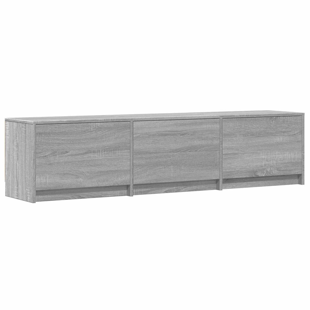 Fernsehschrank mit LED mit LED Graues Sonoma 165 x 34 x 40 cm
