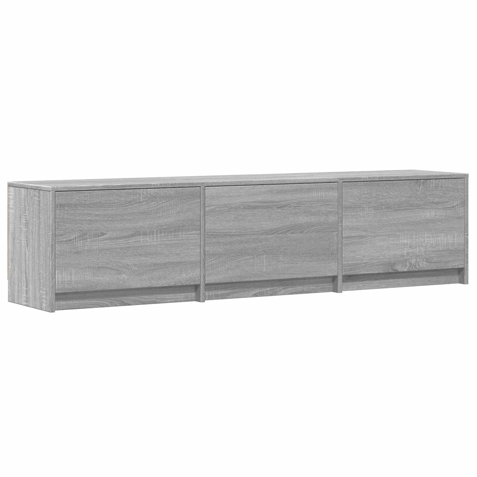 Fernsehschrank mit LED mit LED Graues Sonoma 165 x 34 x 40 cm