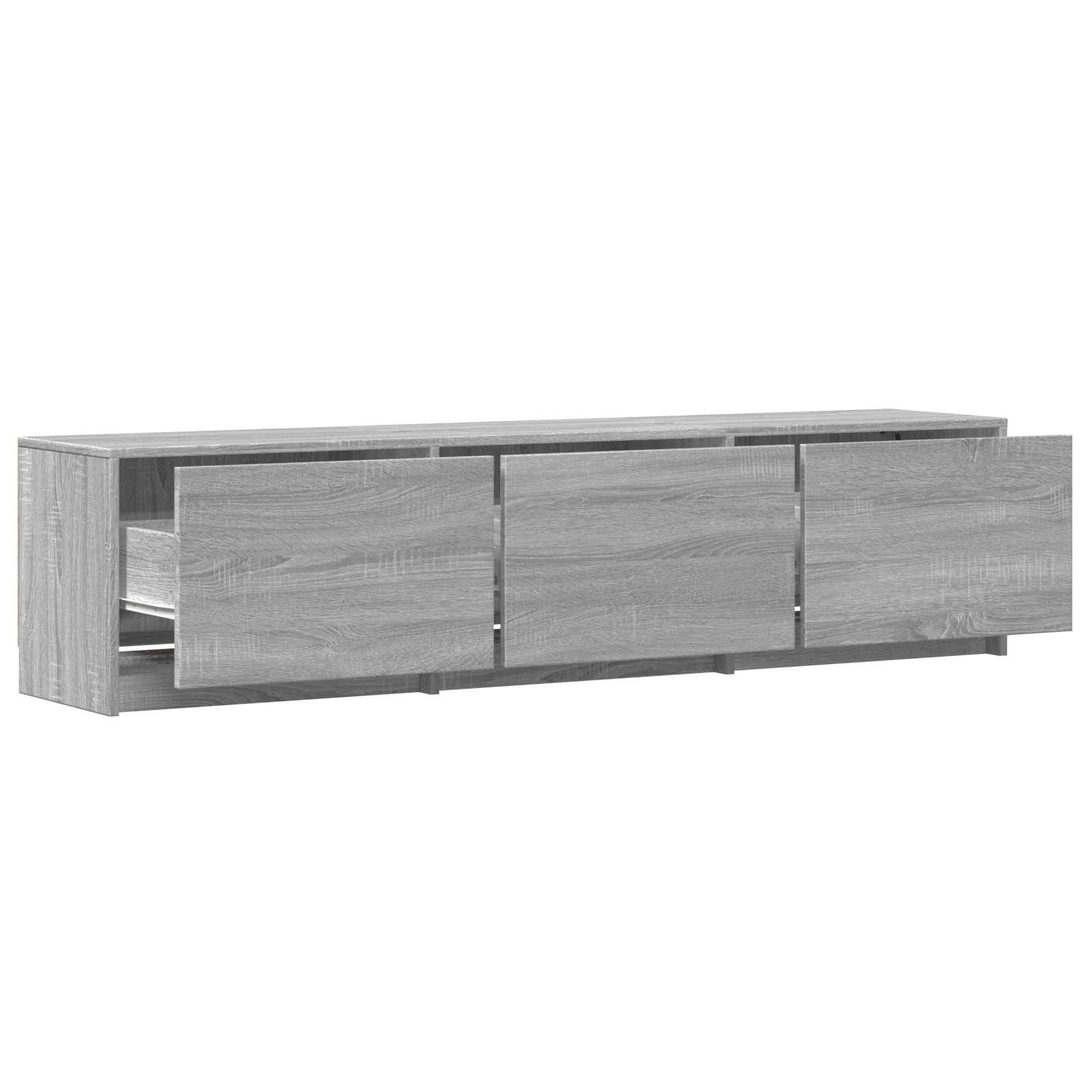 Fernsehschrank mit LED mit LED Graues Sonoma 165 x 34 x 40 cm