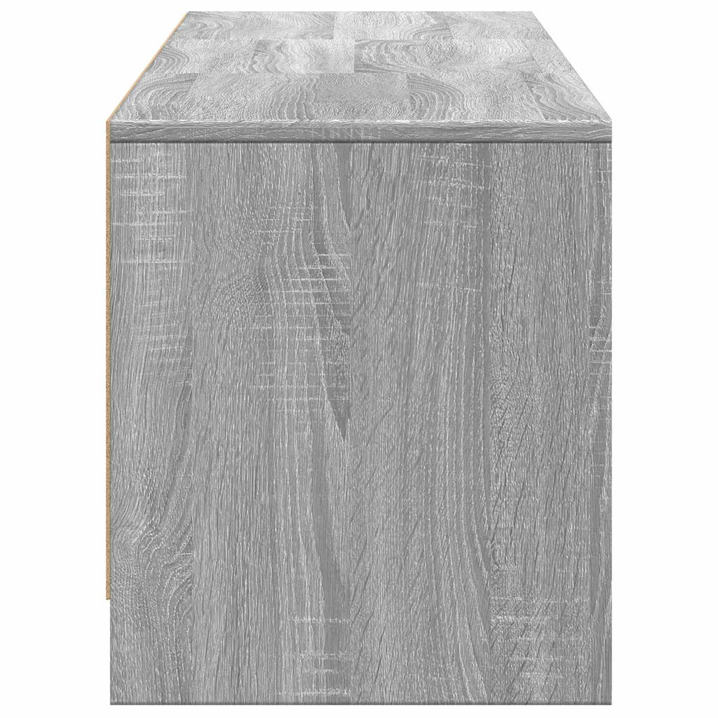 Fernsehschrank mit LED mit LED Graues Sonoma 165 x 34 x 40 cm