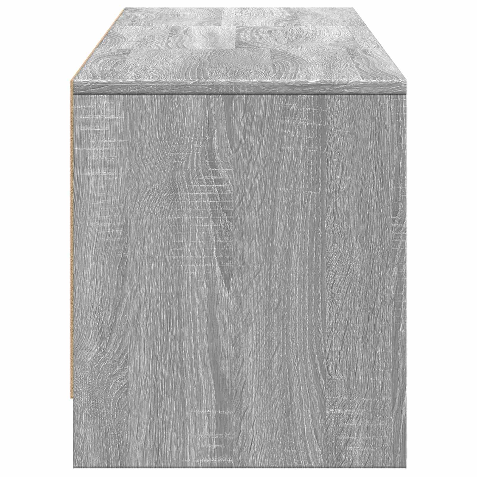 Fernsehschrank mit LED mit LED Graues Sonoma 165 x 34 x 40 cm