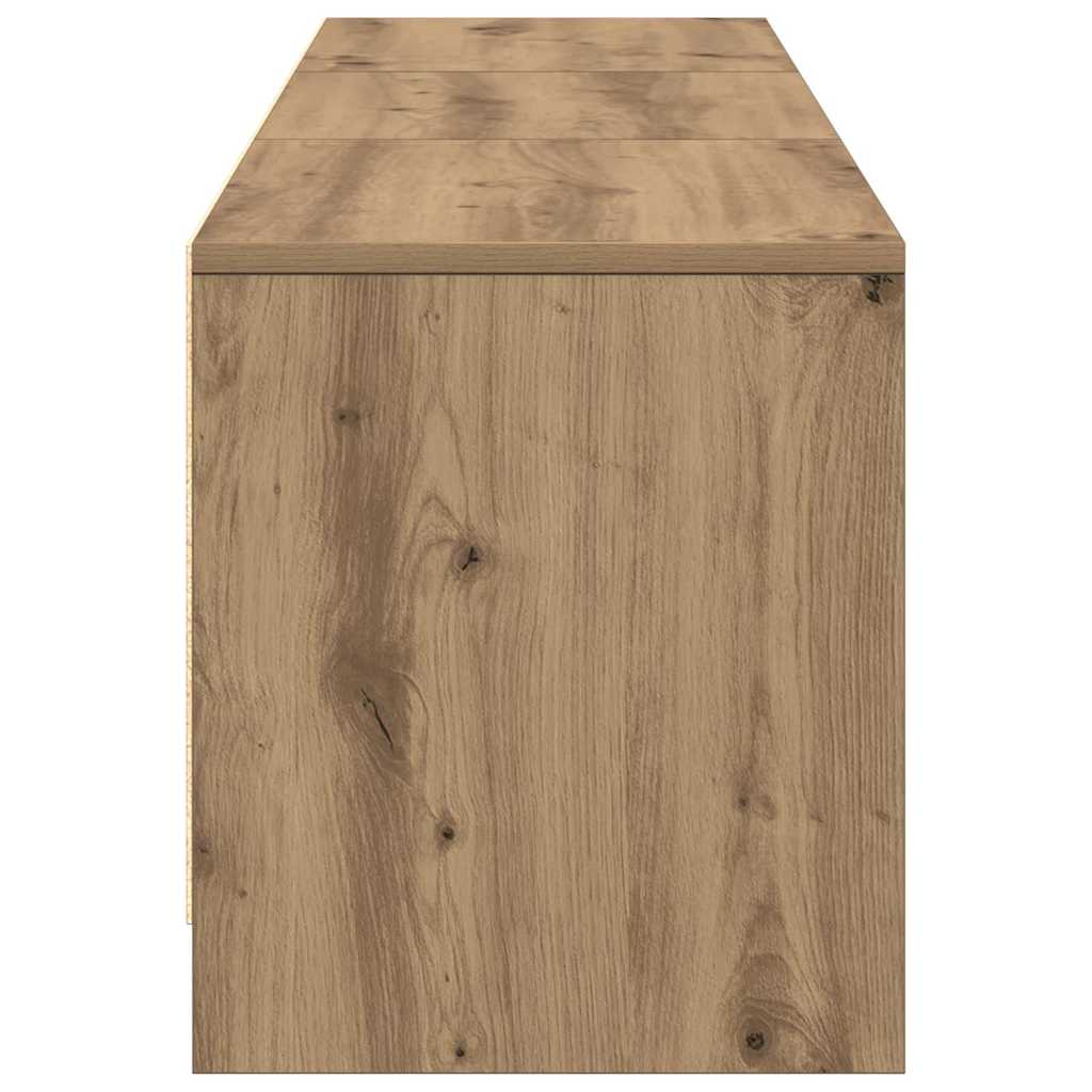 Fernsehschrank mit LED Kunsthandwerk Eiche 165 x 34 x 40 cm