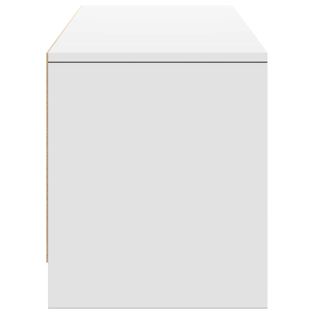 Fernsehschrank mit LED Weiß 165 x 34 x 40 cm Holzwerkstoff