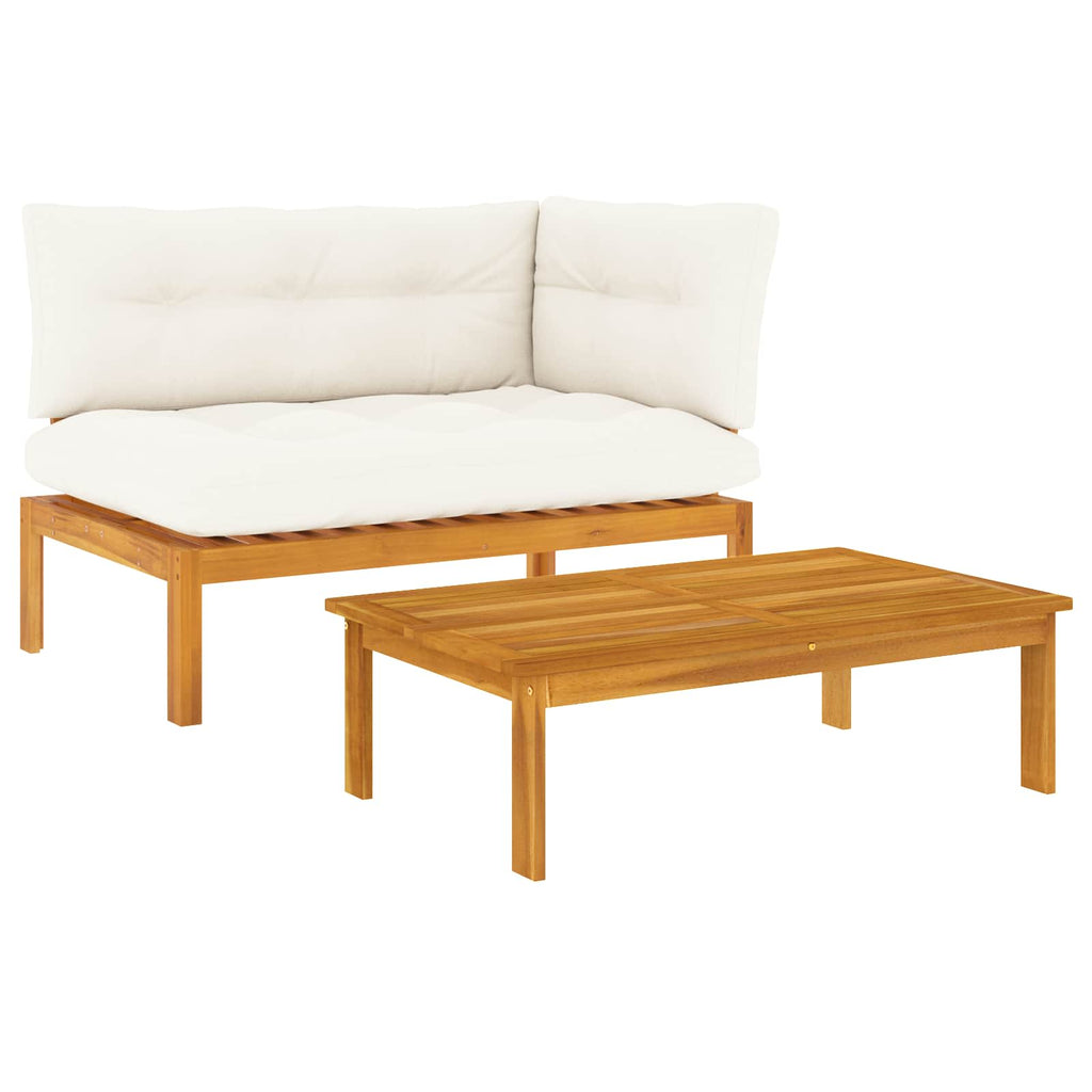 2 pcs Akazienholz Braun