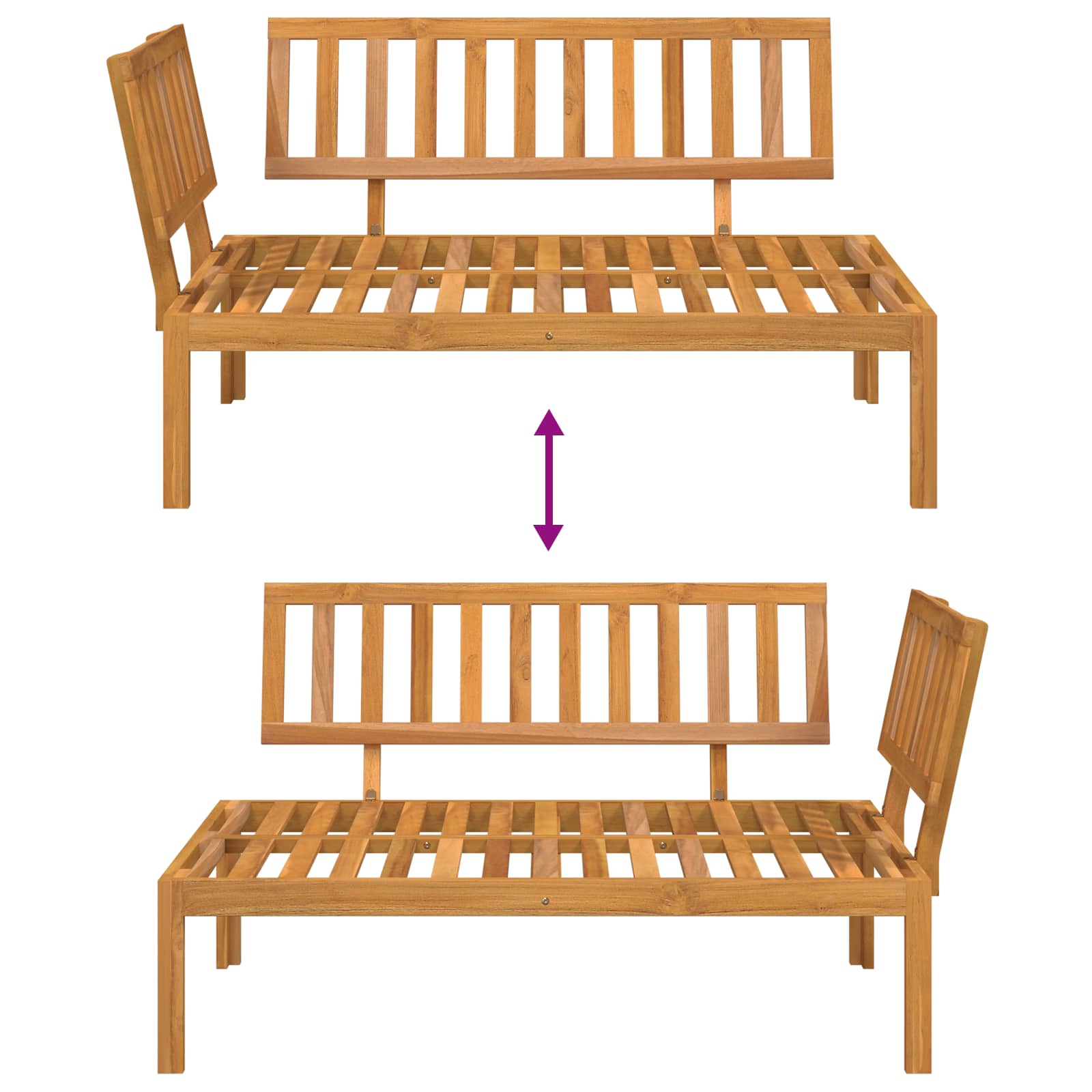 Sofa Set mit Kissen Schwarz 133 x 92 x 69 cm Massivholz Akazie