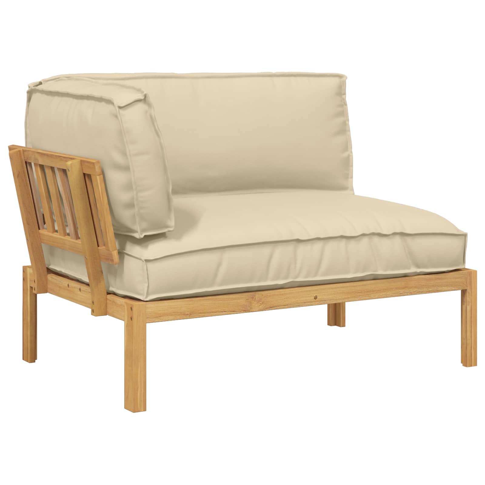 Sofa Set mit Kissen Beige 133 x 92 x 69 cm Massivholz Akazie