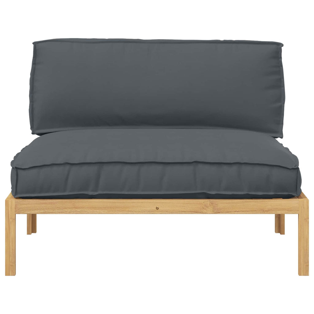 Sofa Set Uni Anthrazit 120 x 92 x 69 cm Massivholz Akazie