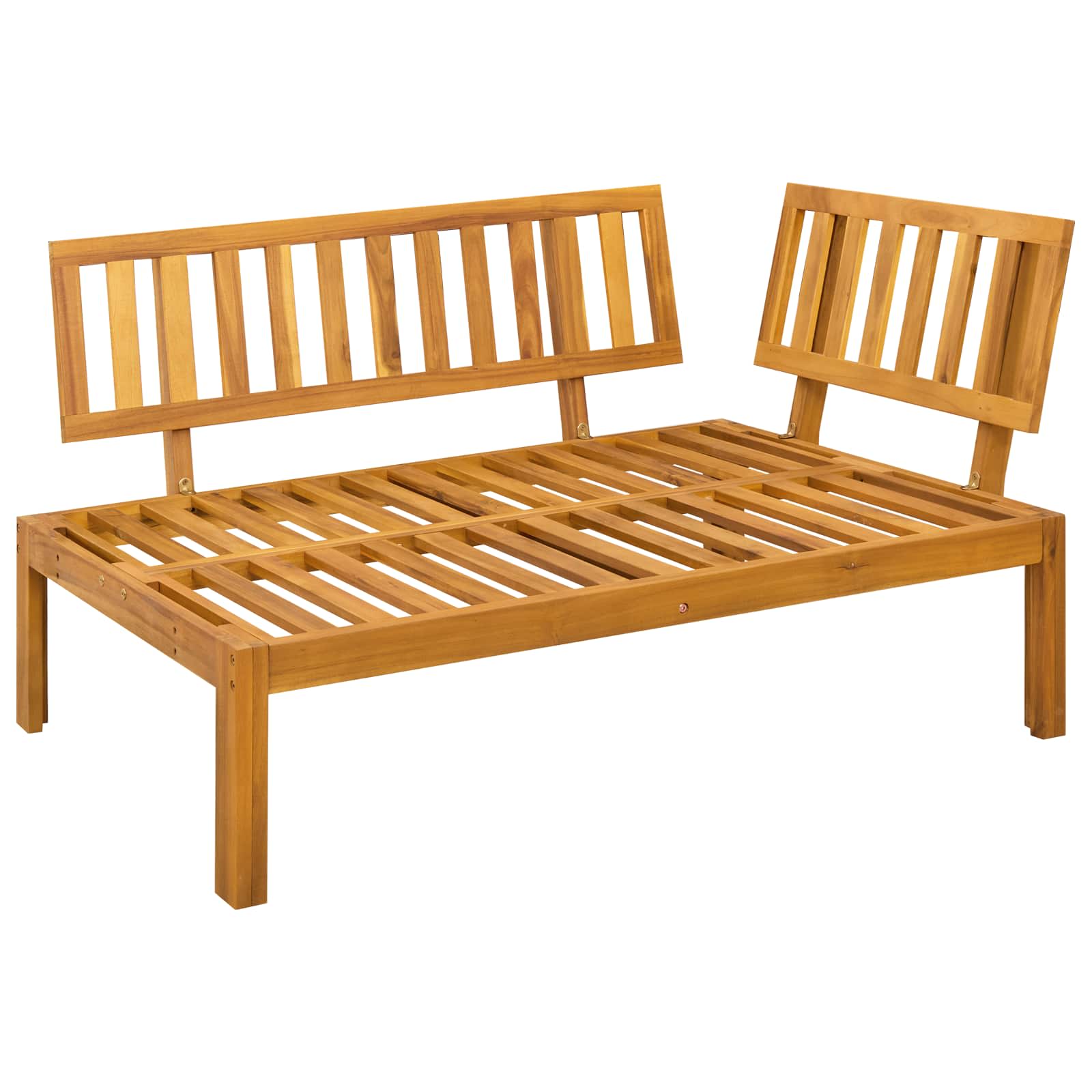 5 Stück Garten Pallet Sofa Einheiten Massivholz Akazie Natur