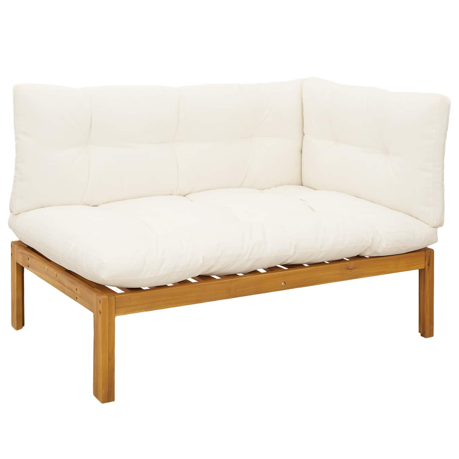 6 Stück Garten Pallet Sofa Einheiten Massivholz Akazie Natur