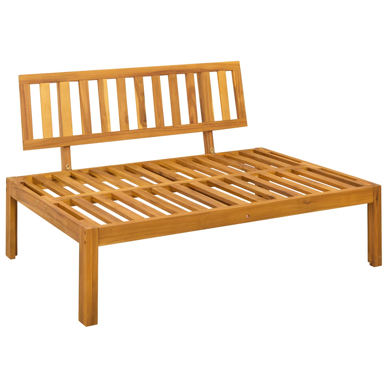 6 Stück Garten Pallet Sofa Einheiten Massivholz Akazie Natur