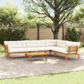 5 Stück Garten Pallet Sofa Einheiten Massivholz Akazie Natur