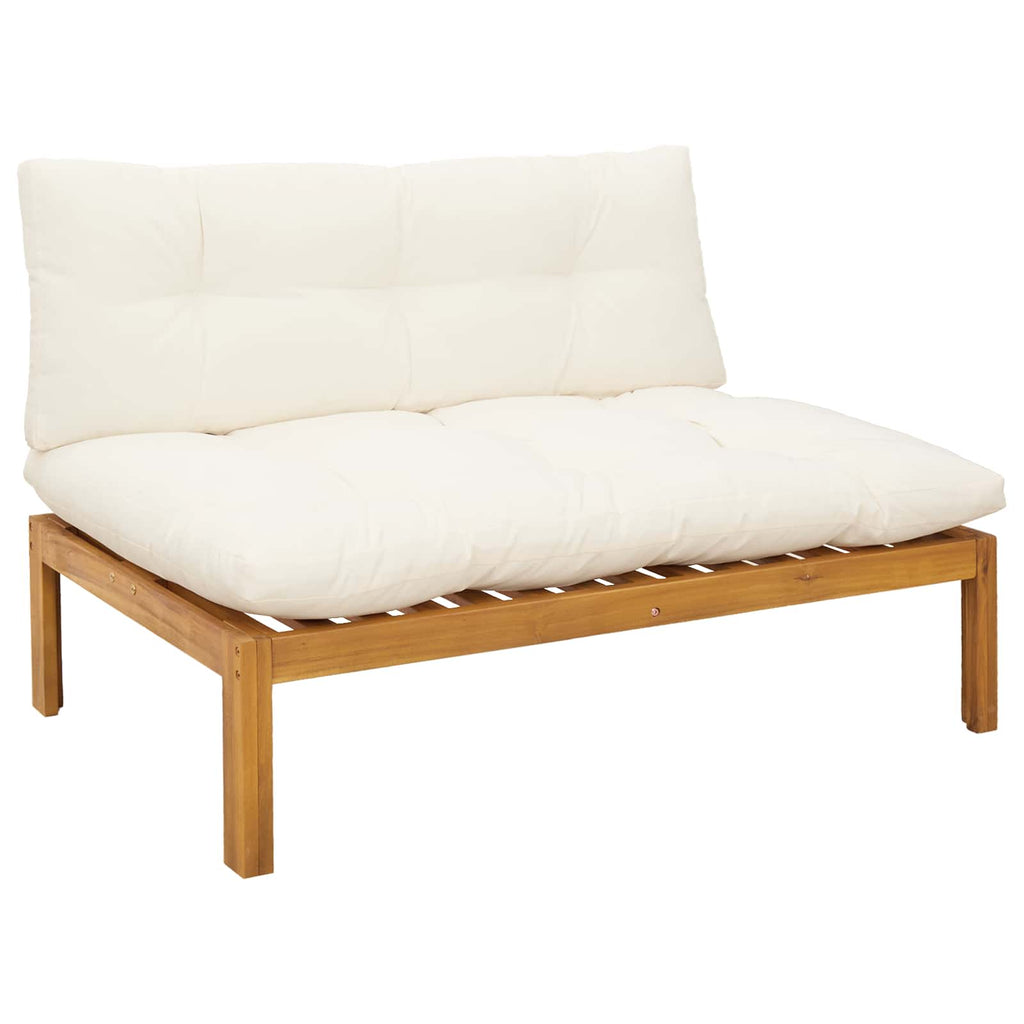 5 Stück Garten Pallet Sofa Einheiten Massivholz Akazie Natur