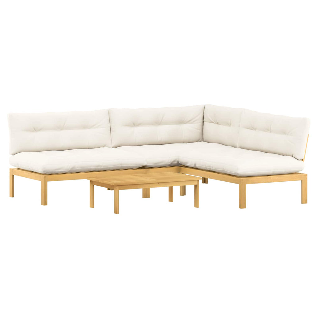 4 Stück Garten Pallet Sofa Einheiten Massivholz Akazie