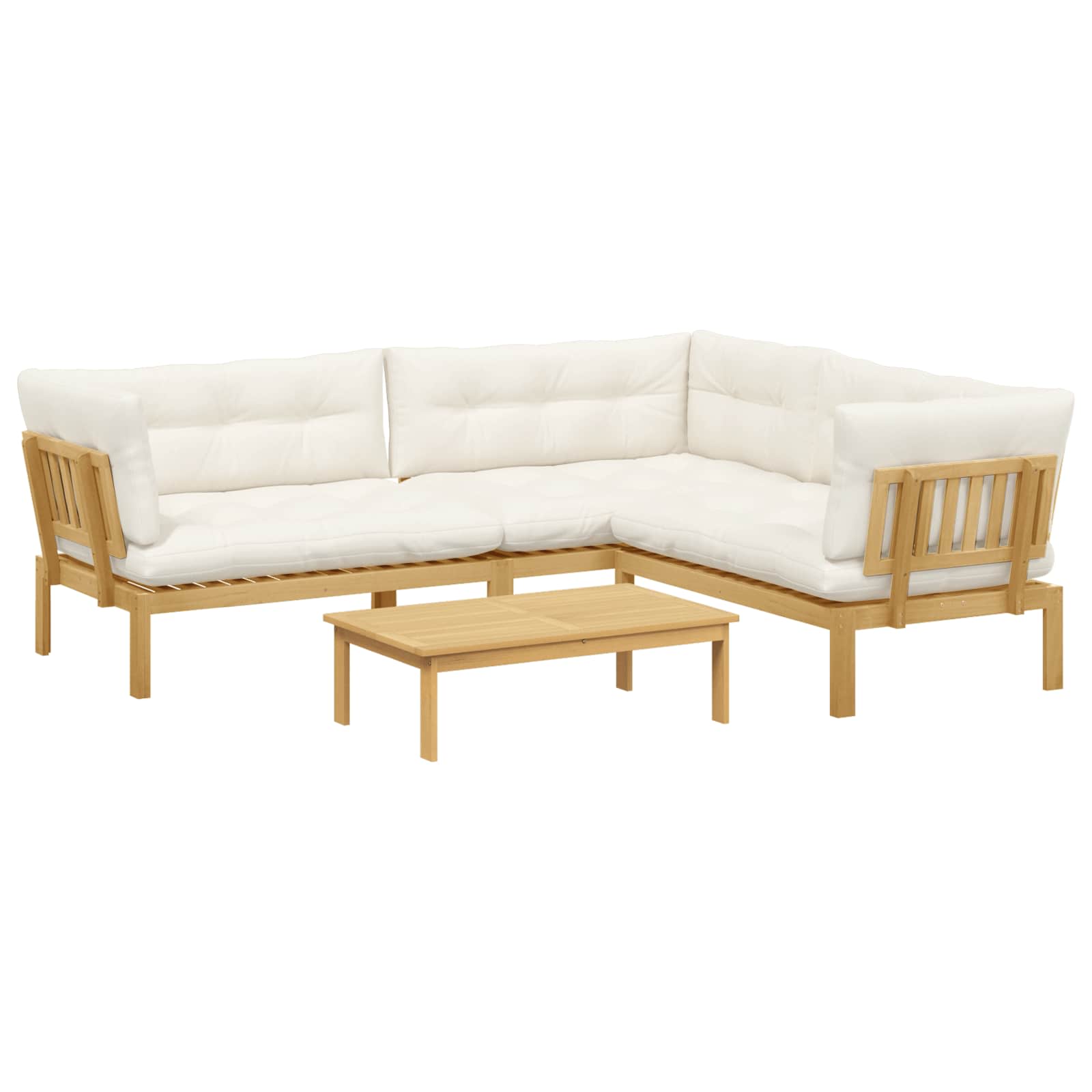 4 Stück Garten Pallet Sofa Einheiten Massivholz Akazie
