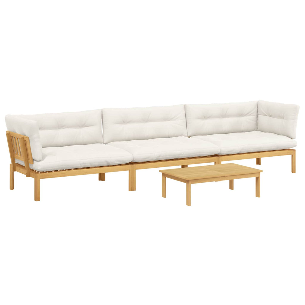 4 Stück Garten Pallet Sofa Einheiten Massivholz Akazie
