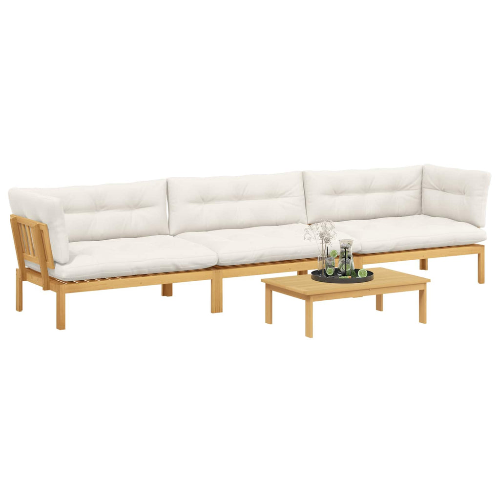 4 Stück Garten Pallet Sofa Einheiten Massivholz Akazie