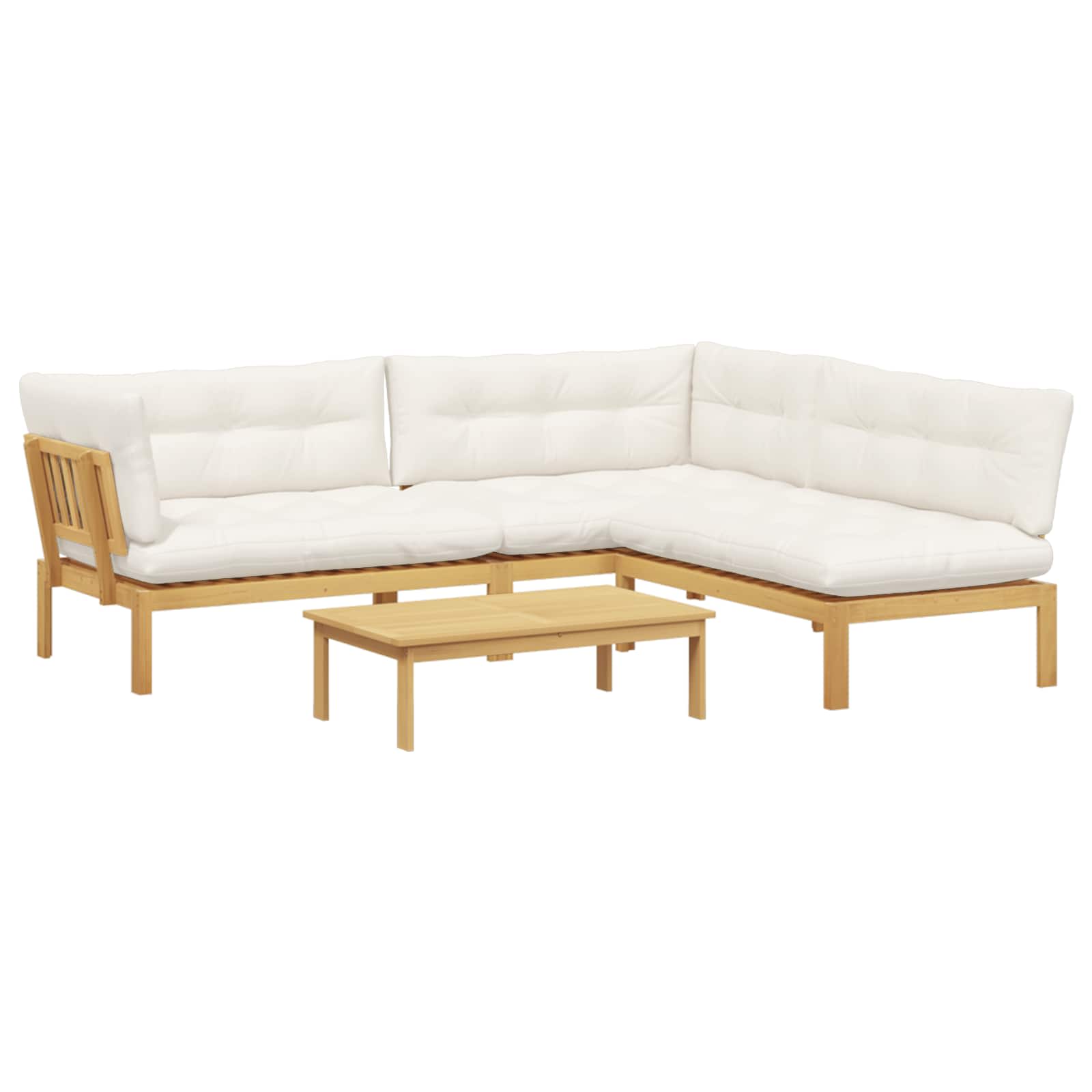 4 Stück Garten Pallet Sofa Einheiten Massivholz Akazie