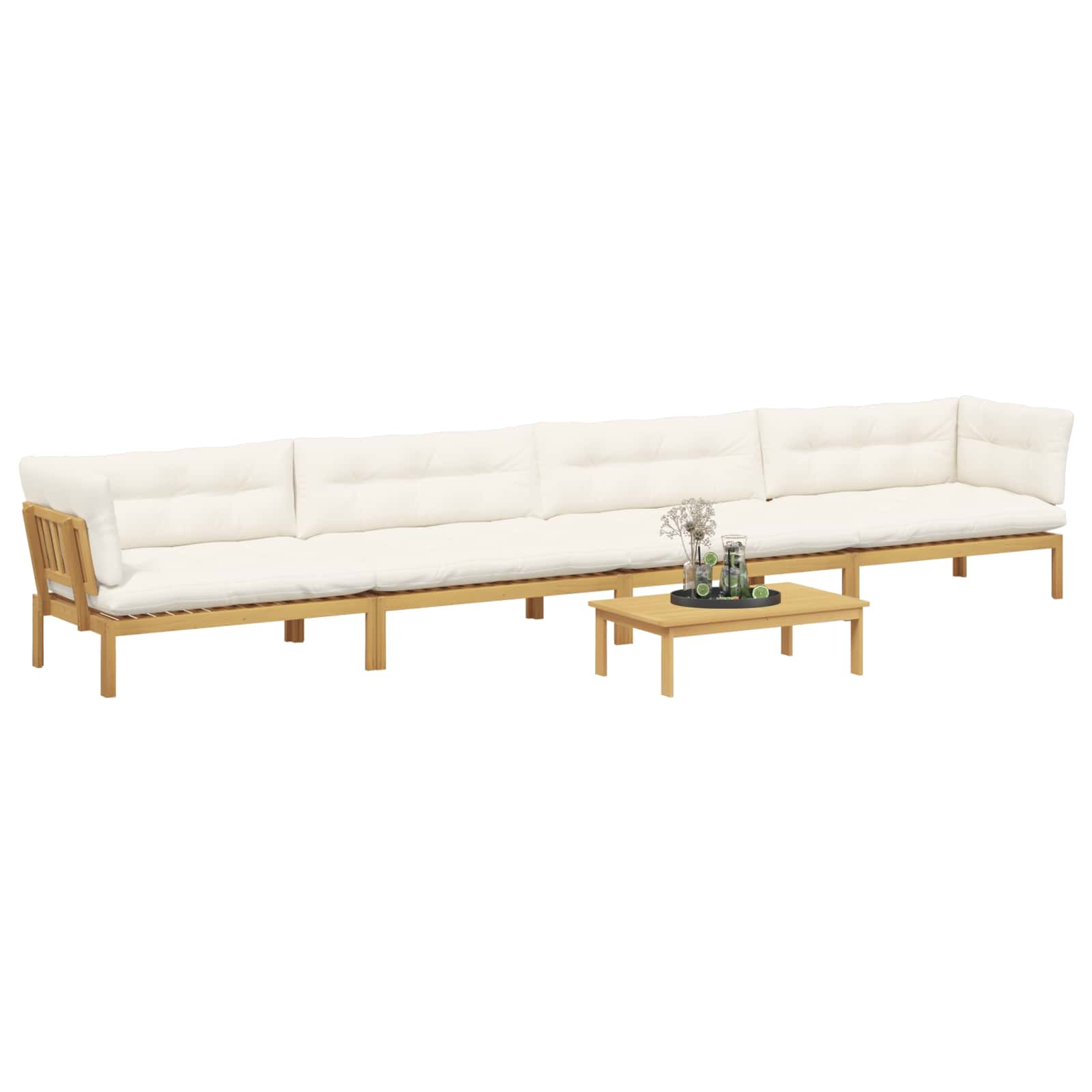 5 Stück Garten Pallet Sofa Einheiten Massivholz Akazie