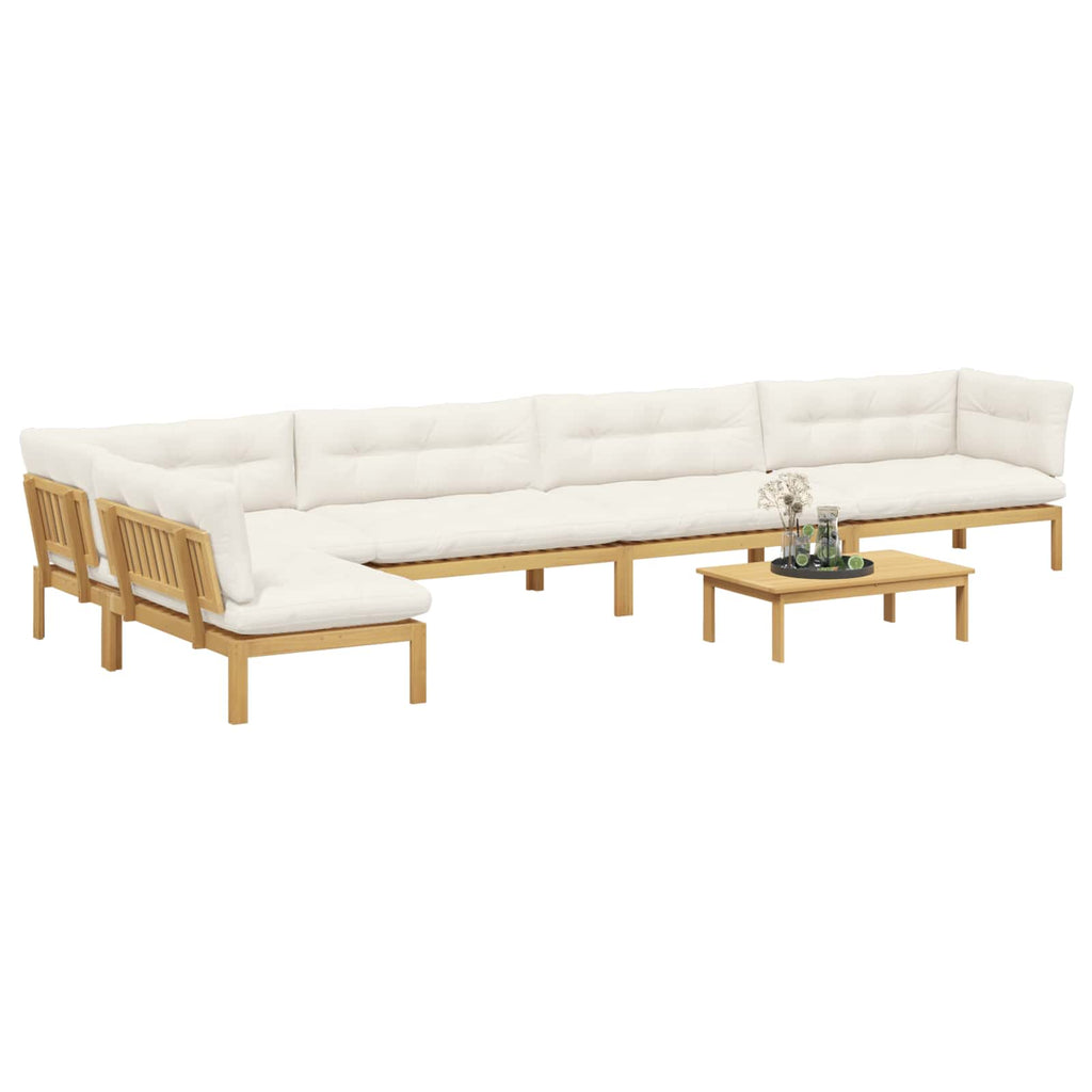 6 Stück Garten Pallet Sofa Einheiten Massivholz Akazie