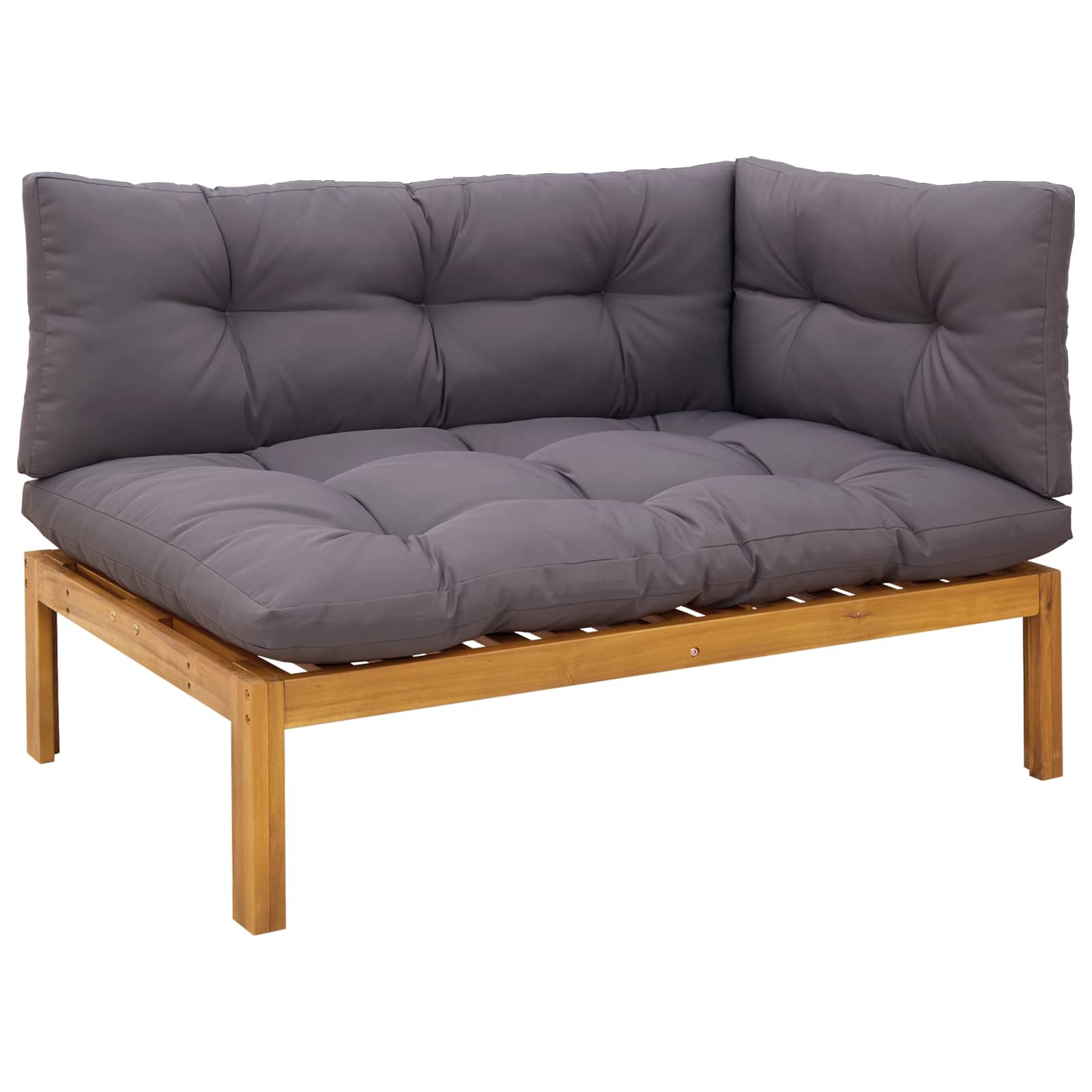 4 Stück Garten Pallet Sofa Einheiten Massivholz Akazie Natur