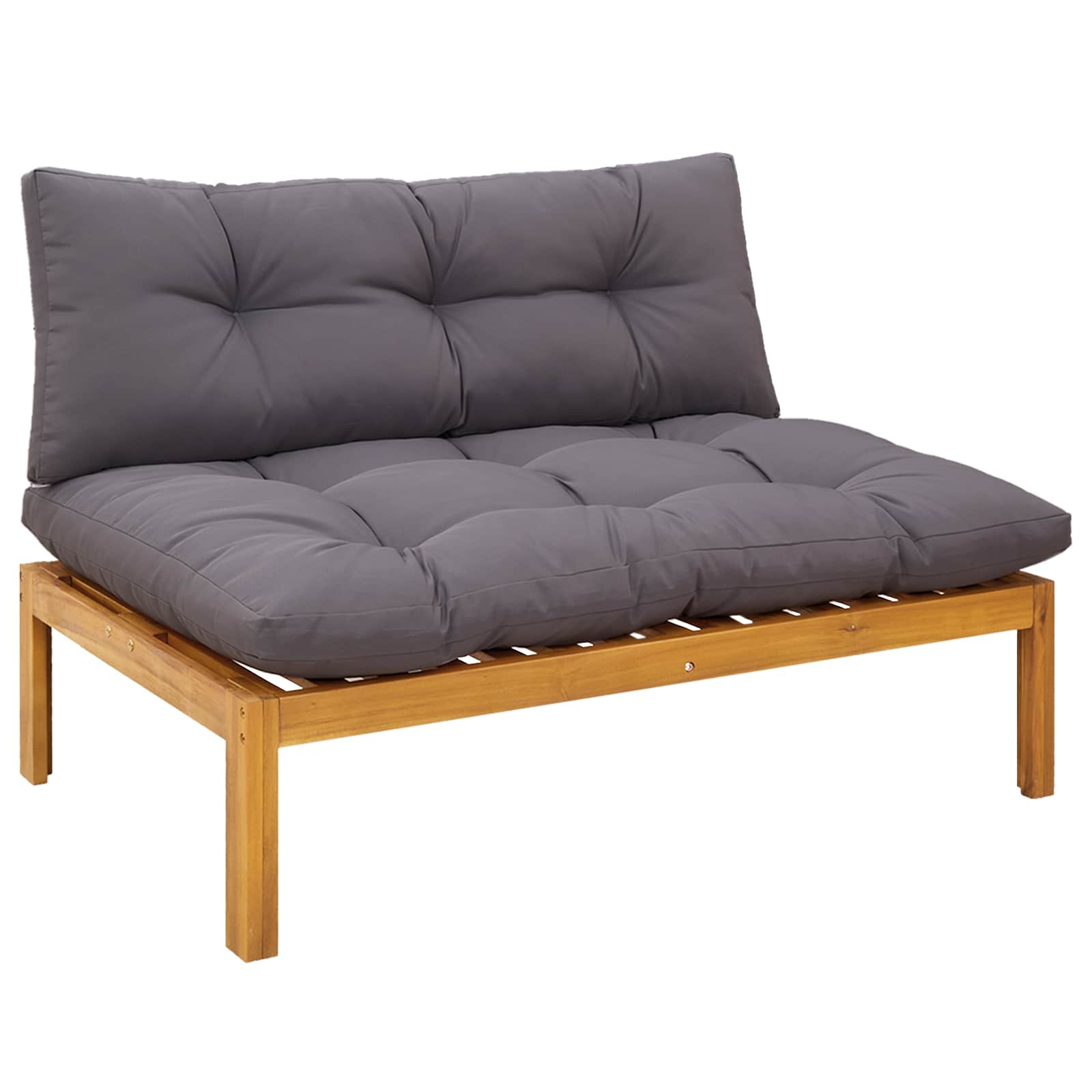 5 Stück Garten Pallet Sofa Einheiten Massivholz Akazie Natur