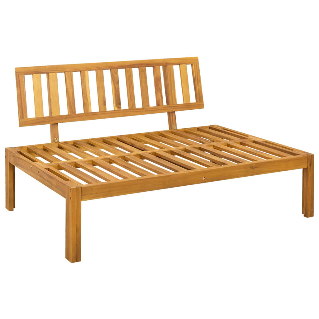 5 Stück Garten Pallet Sofa Einheiten Massivholz Akazie Natur
