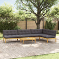 5 Stück Garten Pallet Sofa Einheiten Massivholz Akazie
