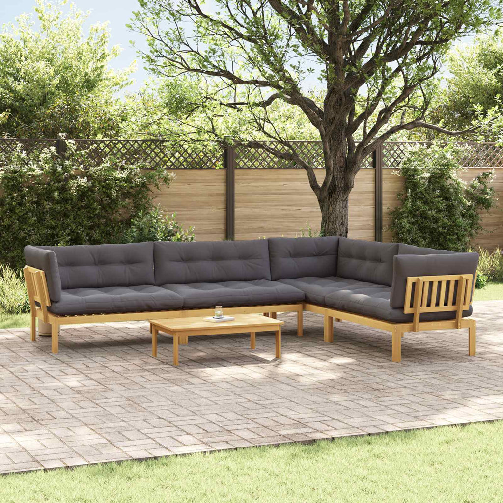 5 Stück Garten Pallet Sofa Einheiten Massivholz Akazie
