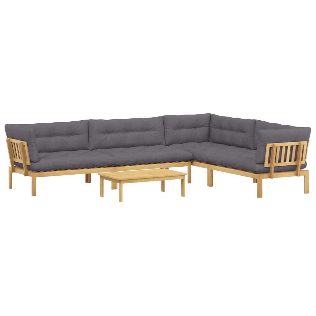 5 Stück Garten Pallet Sofa Einheiten Massivholz Akazie