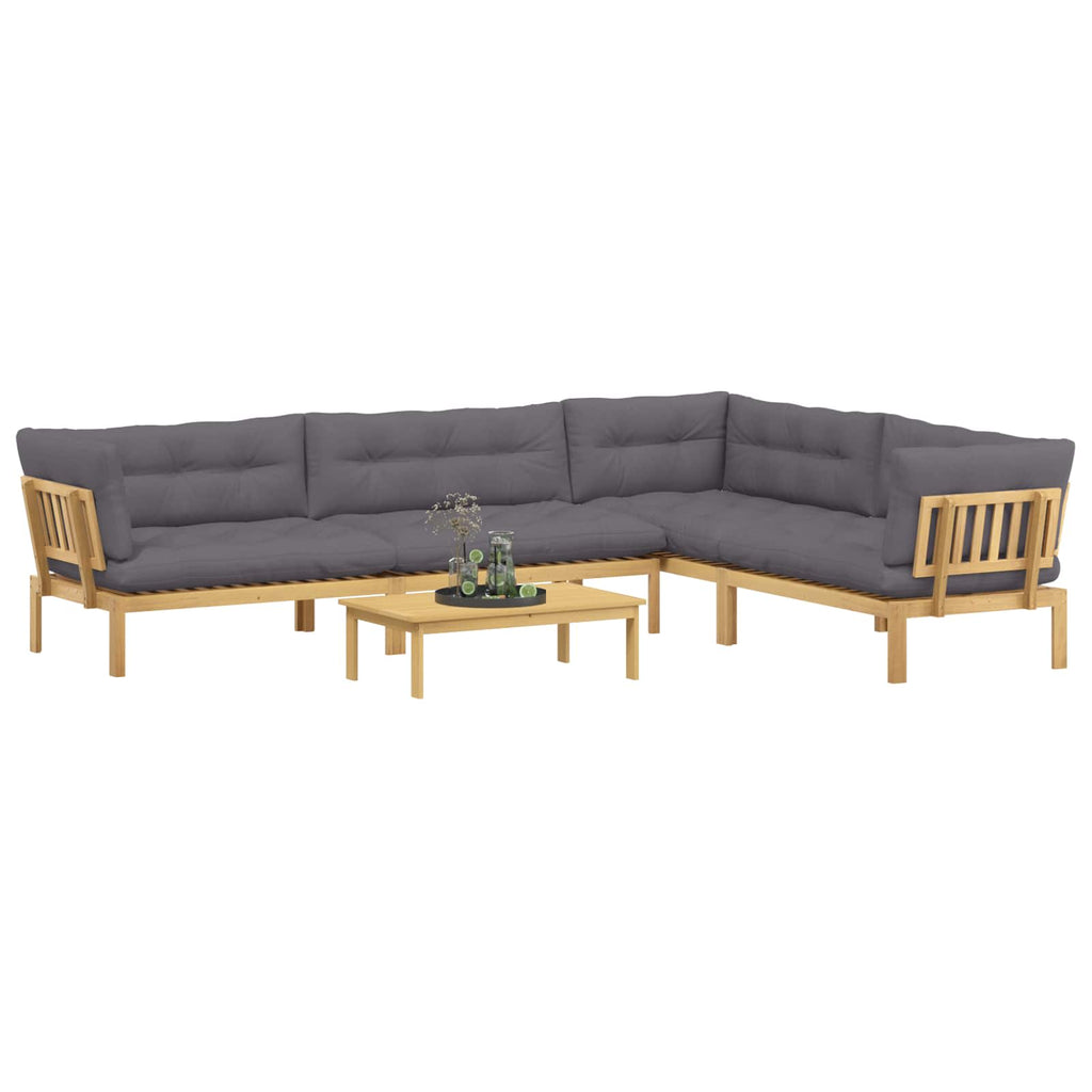 5 Stück Garten Pallet Sofa Einheiten Massivholz Akazie