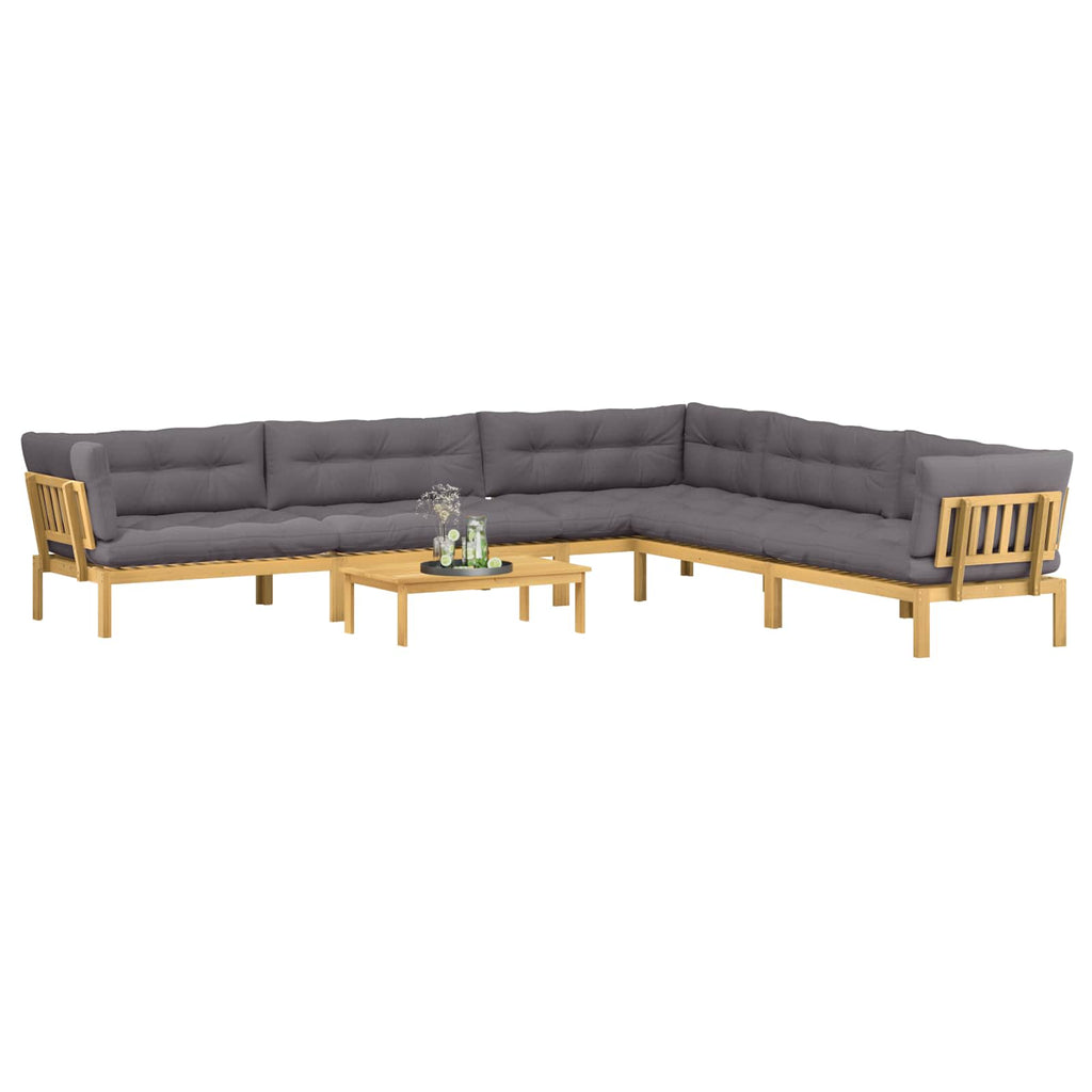 6 Stück Garten Pallet Sofa Einheiten Massivholz Akazie