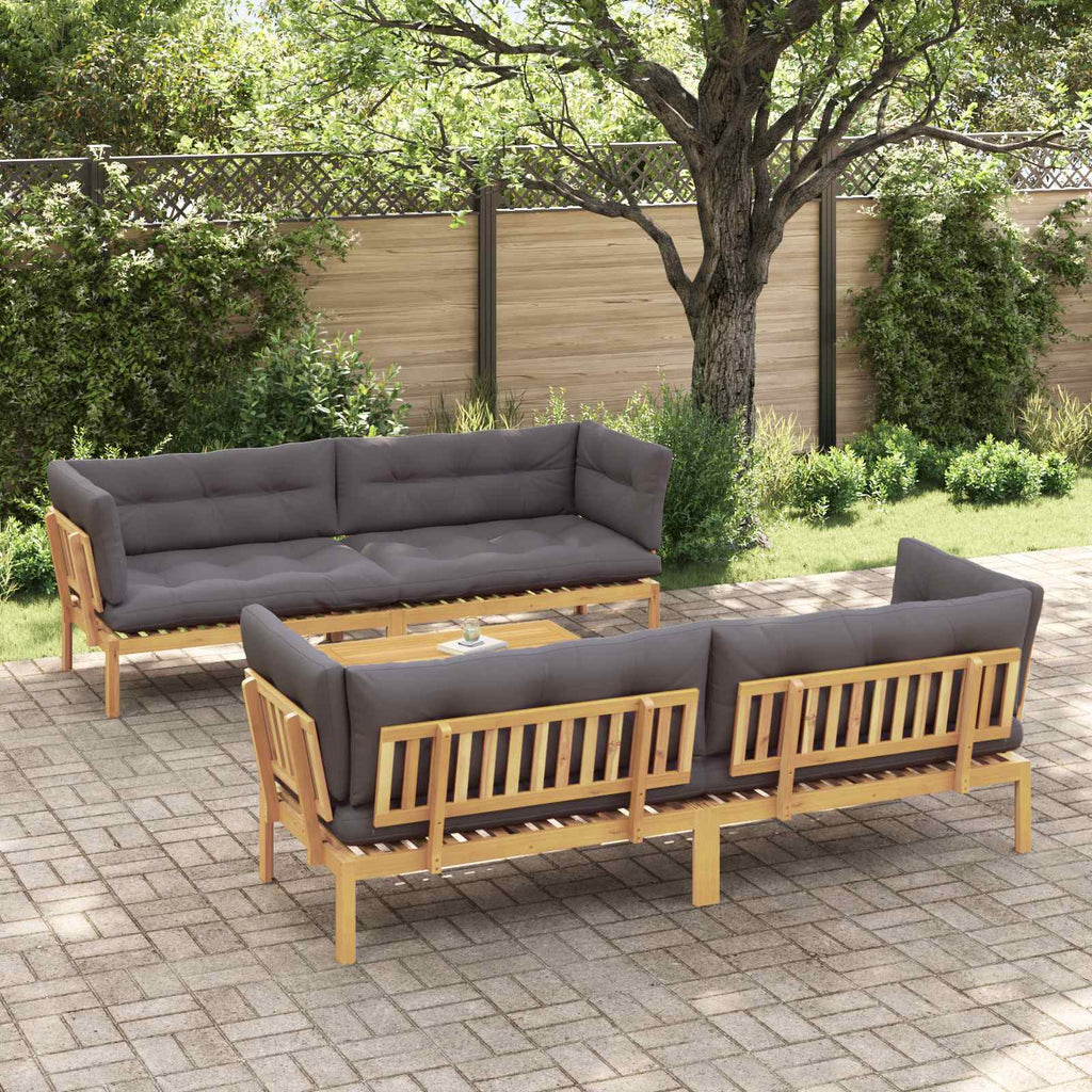 5 Stück Garten Pallet Sofa Einheiten Massivholz Akazie