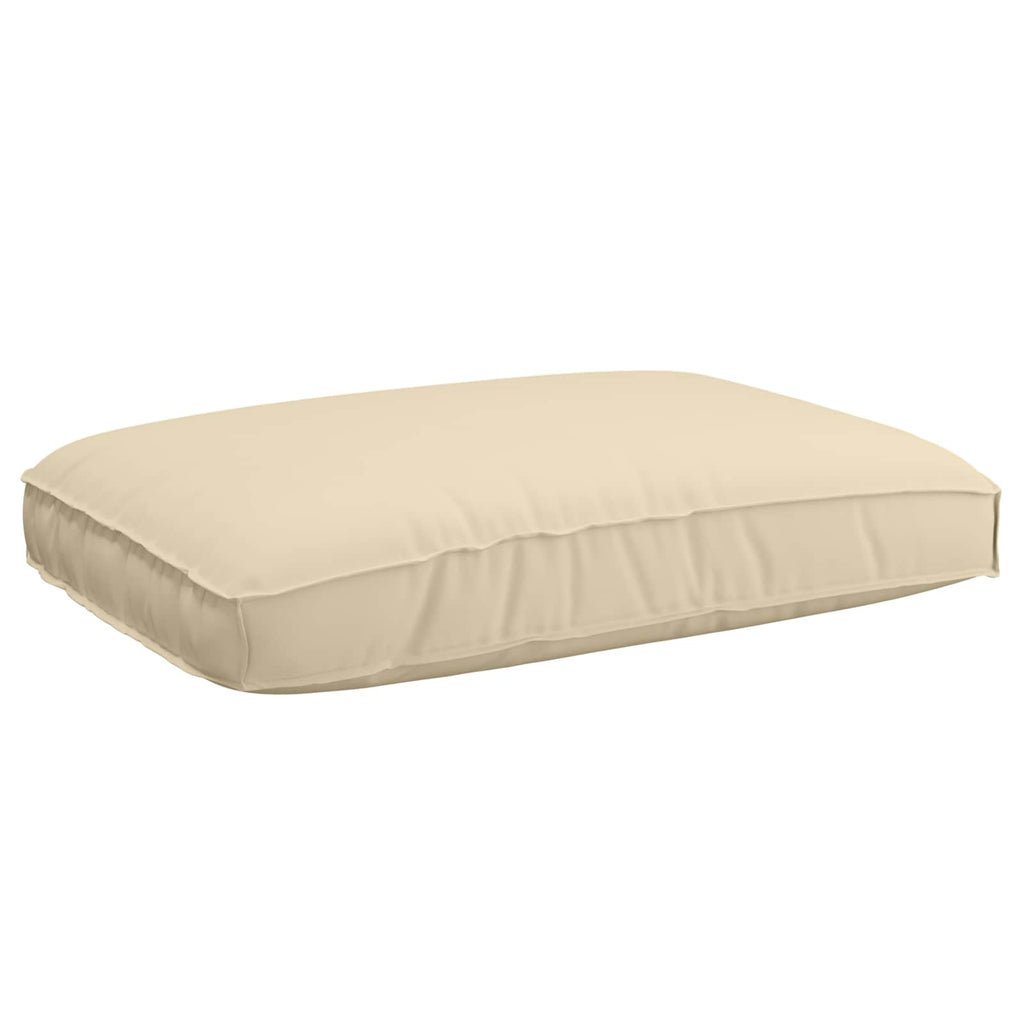 Sofa Set mit Kissen 5 pcs Beige und Hellbraun Massivholz Akazie