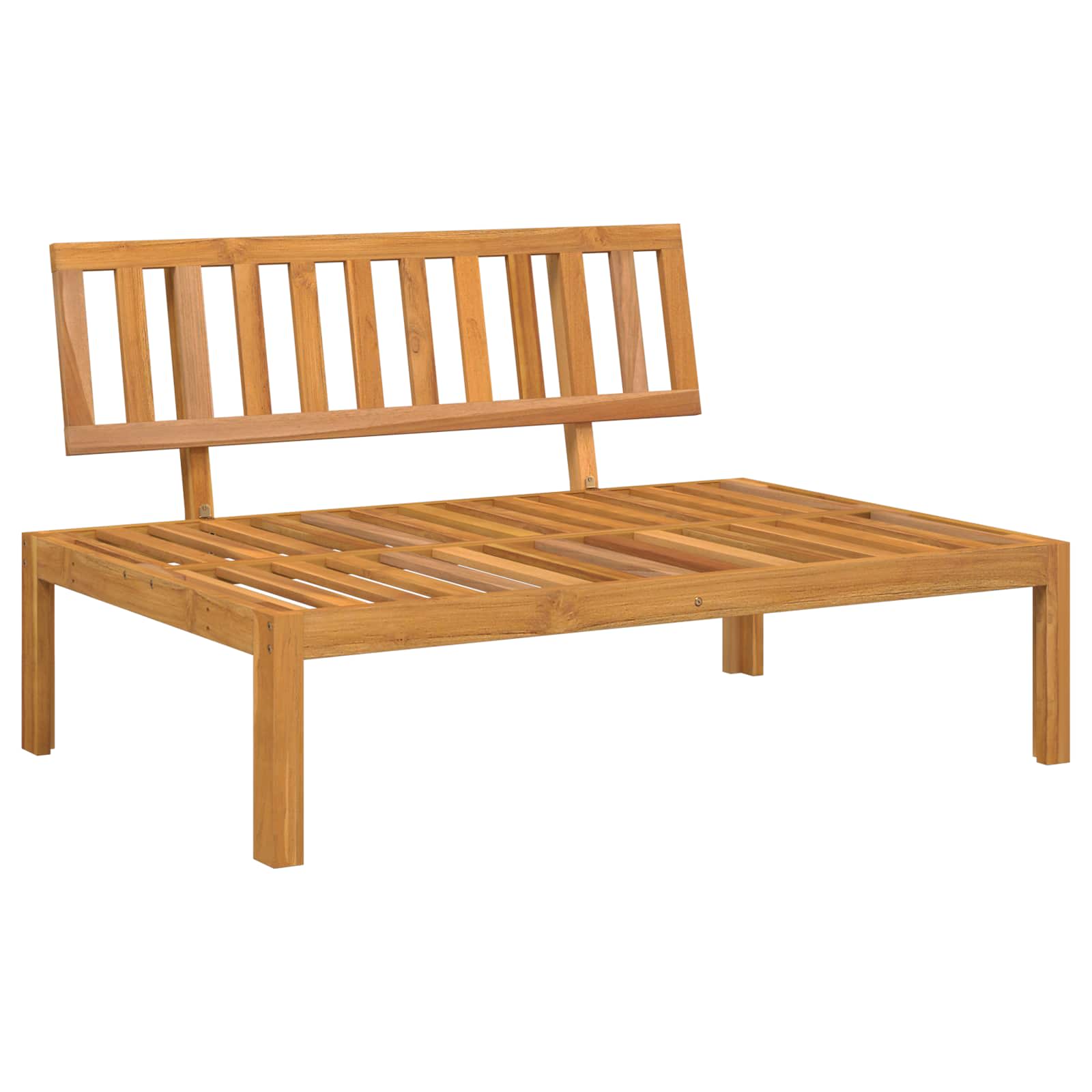Sofa Set mit Kissen Uni 5 pcs Beige Massivholz Akazie