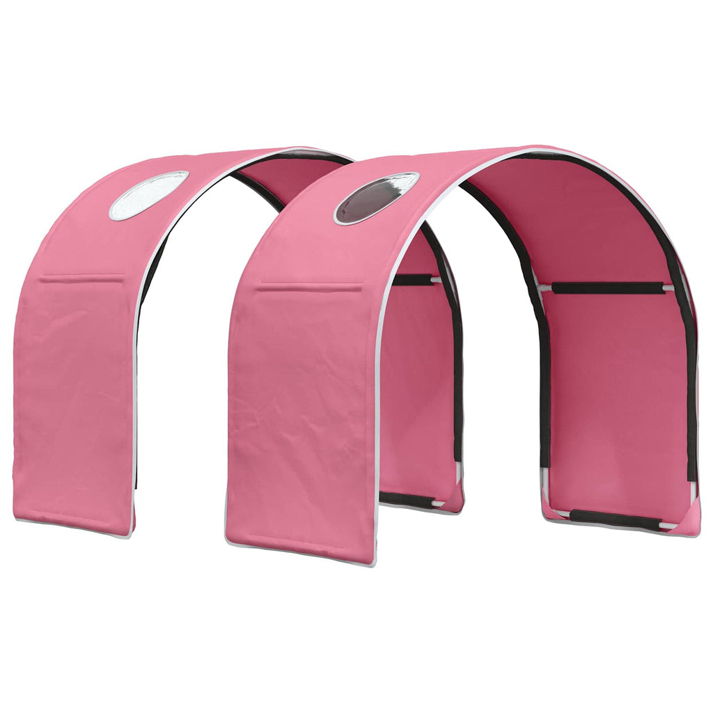 Bettunnel 2 pcs Rosa 211 x 52,5 x 2 cm Polyester
