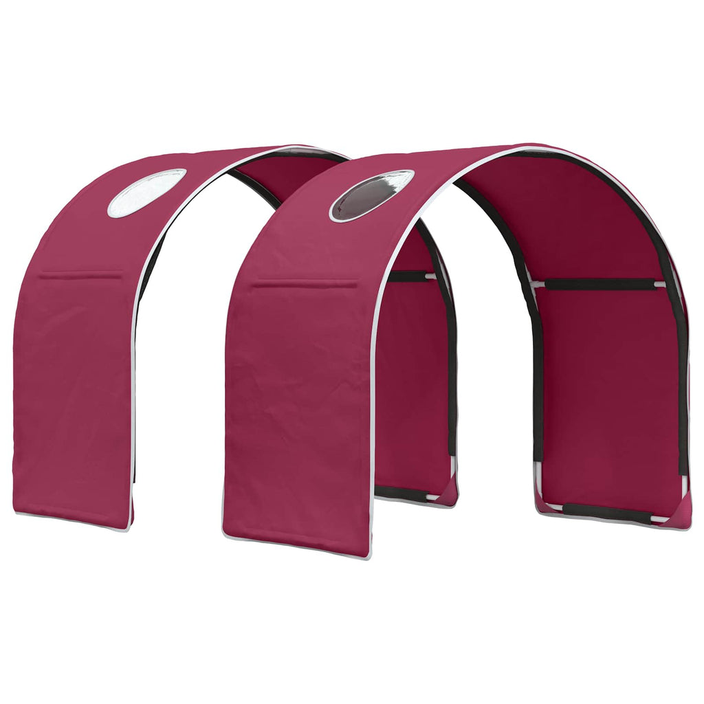 Bettunnel 2 pcs Rot 211 x 52,5 x 2 cm Polyester