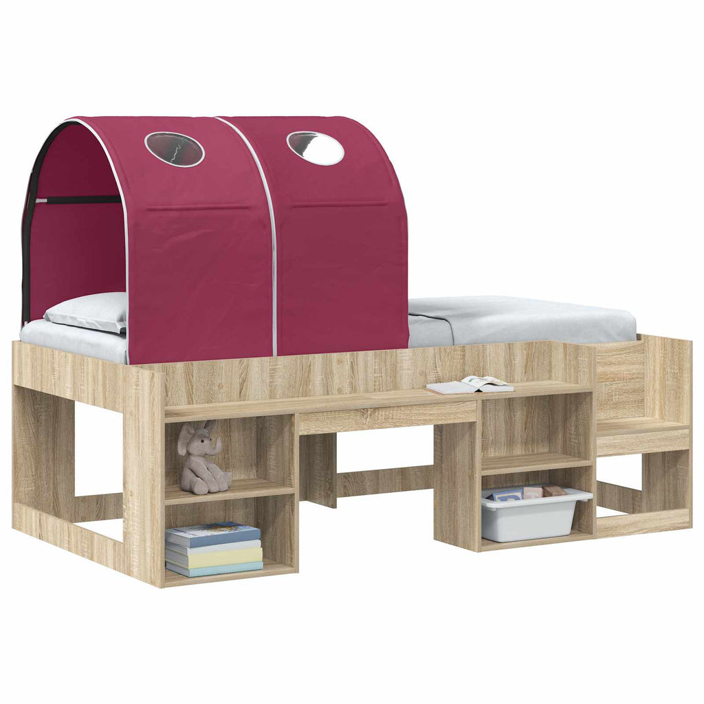 Bettunnel 2 pcs Rot 211 x 52,5 x 2 cm Polyester